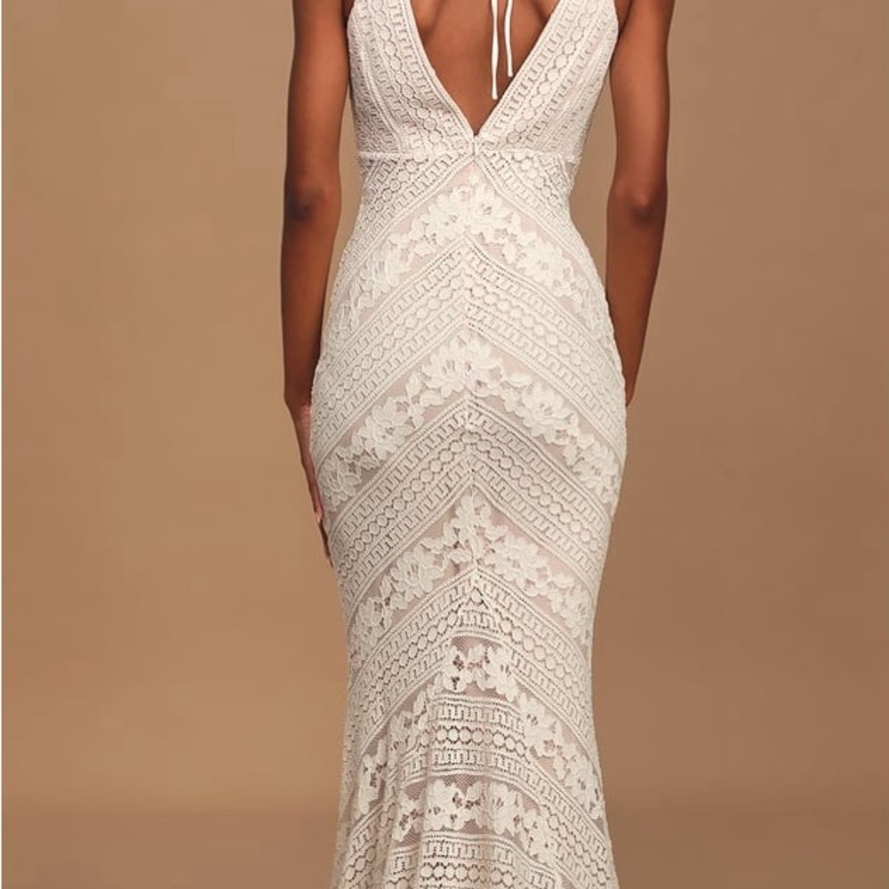 Lulus Alliana White Lace Mermaid Maxi Dress - Picture 2 of 5
